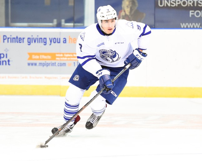 Michael McLeod of the Mississauga Steelheads. Photo by Aaron Bell/OHL Images