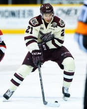 Jonathan Ang of the Peterborough Petes. Photo by Aaron Bell/OHL Images