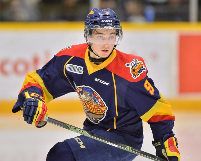 Kyle Maksimovich of the Erie Otters. Photo by Terry Wilson / OHL Images.