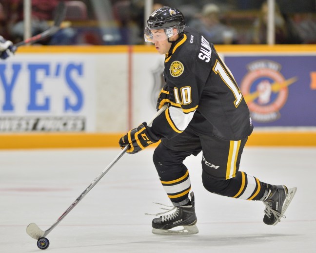 Anthony Salinitri of the Sarnia Sting. Photo by Terry Wilson / OHL Images.