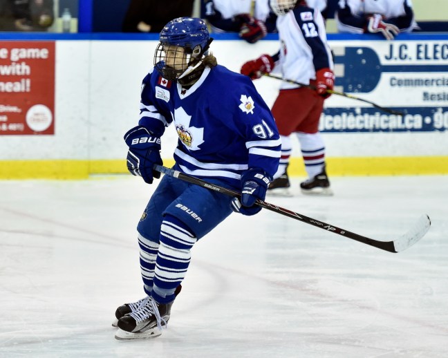 Danil Antropov of the Toronto Marlies. Photo by Aaron Bell/OHL Images