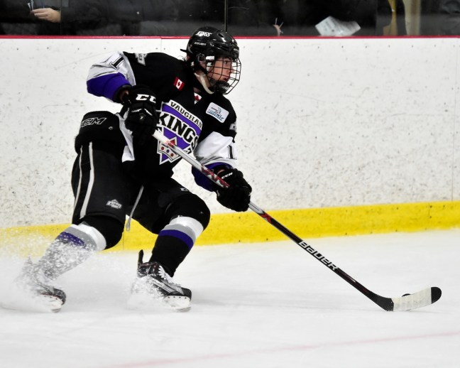 Giovanni Vallati of the Vaughan Kings. Photo by Aaron Bell/OHL Images