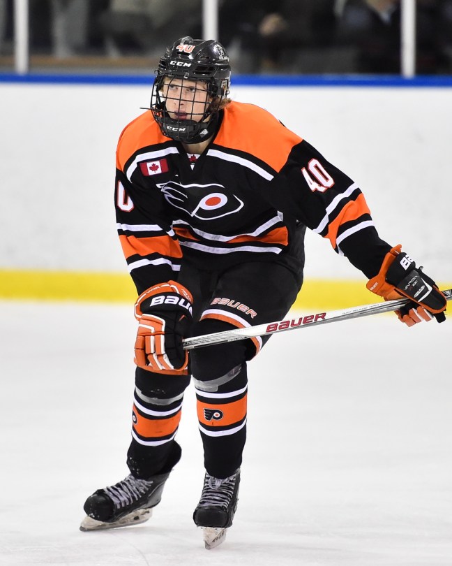 Tyler Weiss of the Don Mills Flyers. Photo by Aaron Bell/OHL Images