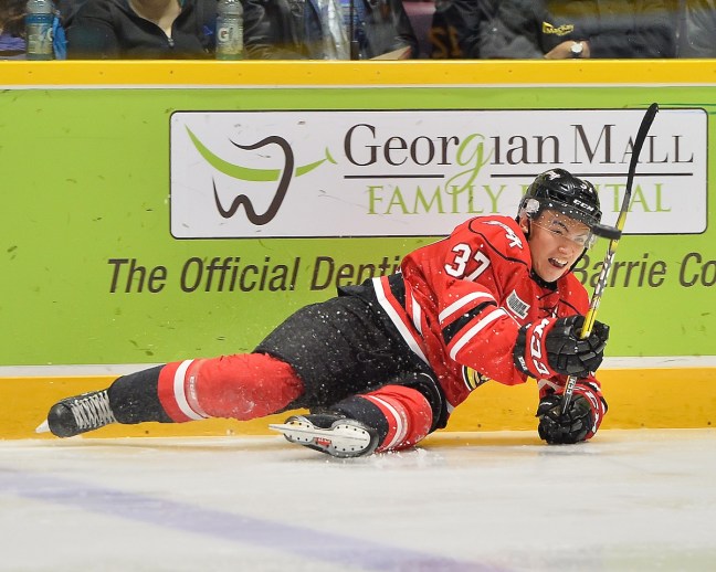 Nick Suzuki of the Owen Sound Attack. Photo by Terry Wilson / OHL Images.