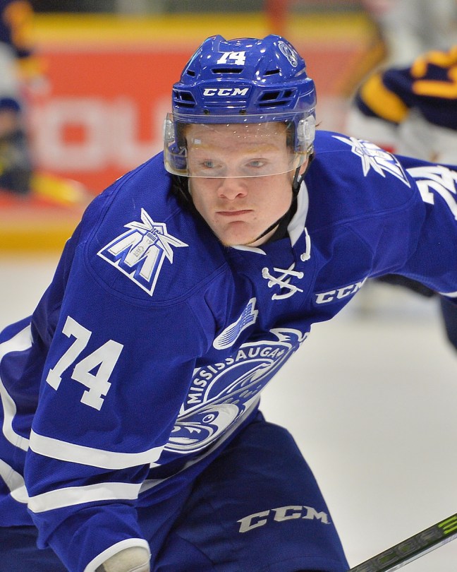 Owen Tippett of the Mississauga Steelheads. Photo by Terry Wilson / OHL Images.