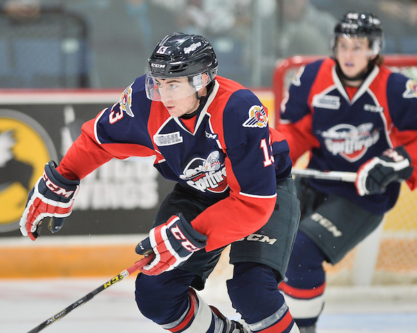 Gabriel Vilardi of the Windsor Spitfires. Photo by Terry Wilson / OHL Images.