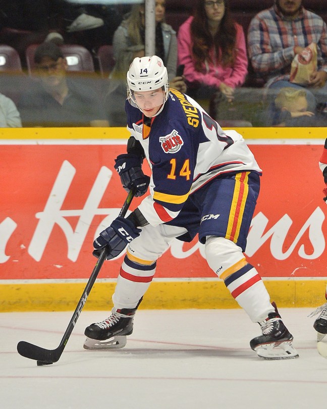Andrei Svechnikovof the Barrie Colts. Photo by Terry Wilson / OHL Images.