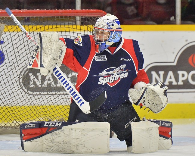 Kari Piiroinen of the Windsor Spitfires. Photo by Terry Wilson / OHL Images.