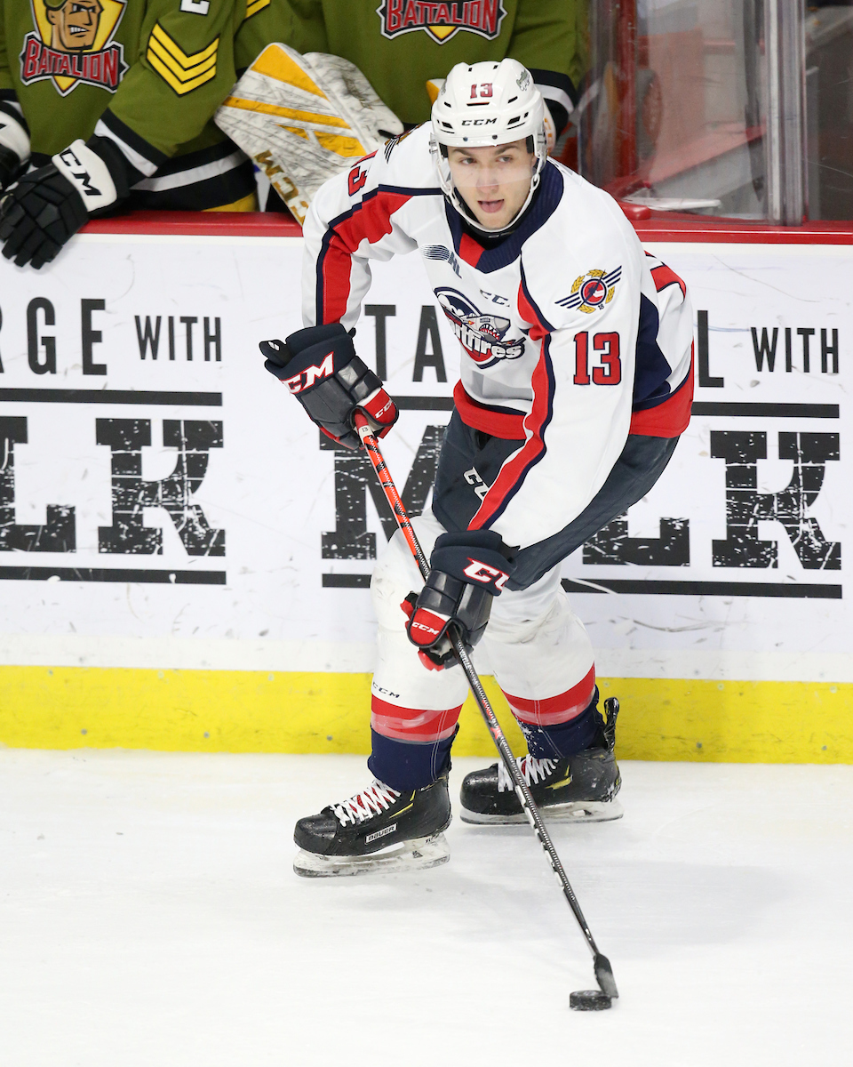 Will Cuylle of the Windsor Spitfires. Photo by Luke Durda/OHL Images
