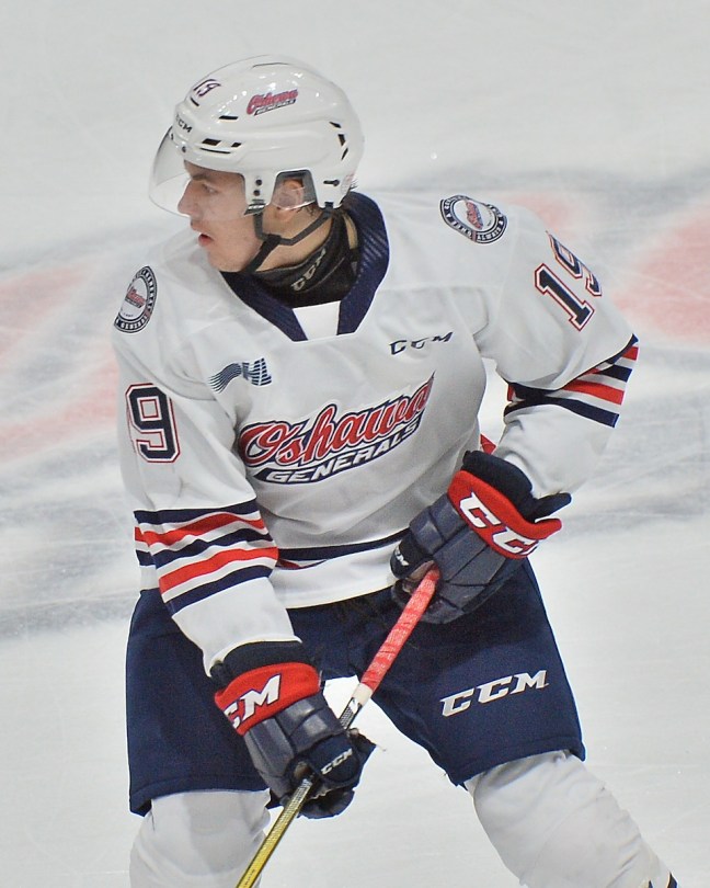 Oliver Suni of the Oshawa Generals. Photo by Terry Wilson / OHL Images.