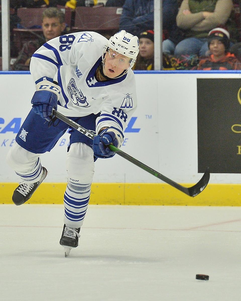 Ole Bjorgvik-Holm of the Mississauga Steelheads. Photo by Terry Wilson / OHL Images.