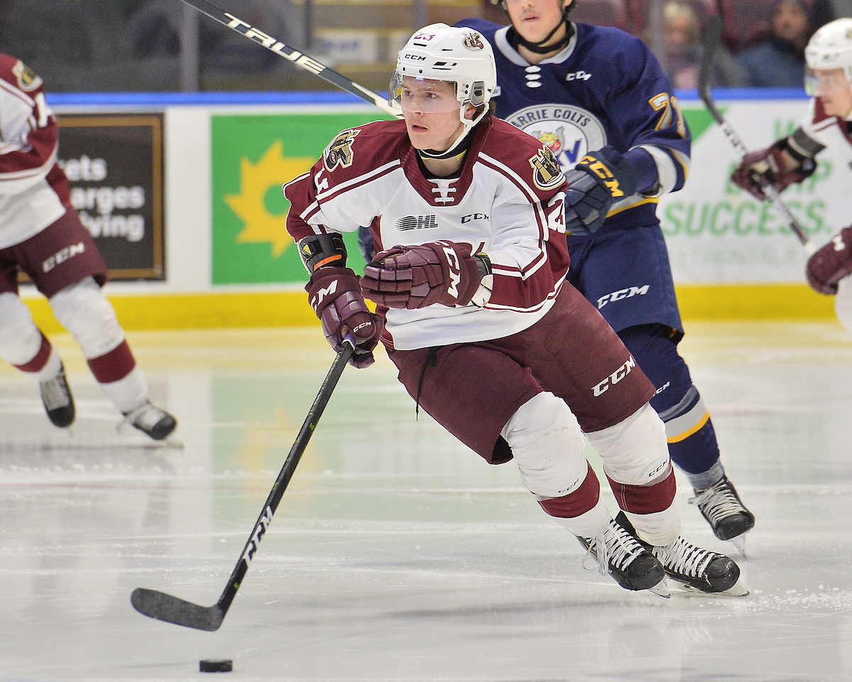 Mason McTavish of the Peterborough Petes. Photo by Terry Wilson / OHL Images.